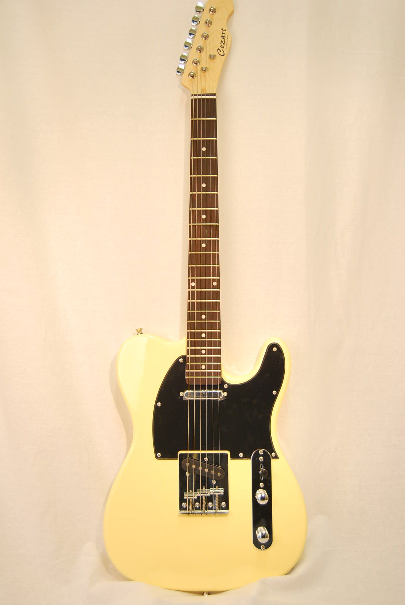Custom Hand Made Cozart Electric Guitar Ivory STL 01