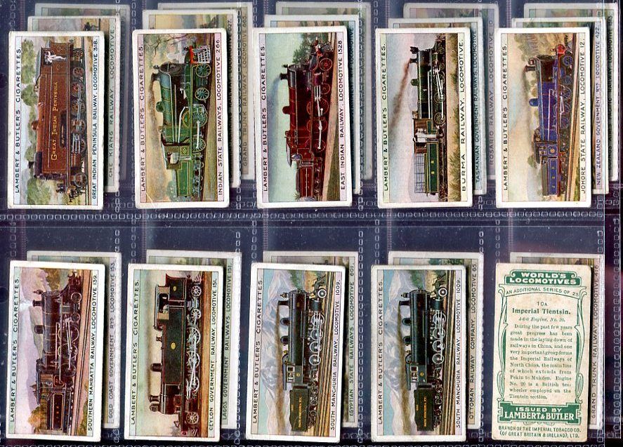  Additional Card Set Lambert Butler World Locomotive Train 1913