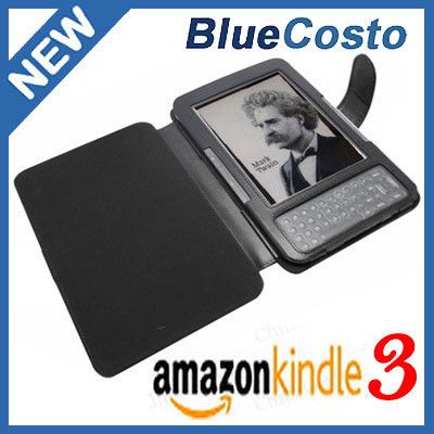  Kindle 3G 3 WiFi Leather Case eBook Cover Jacket
