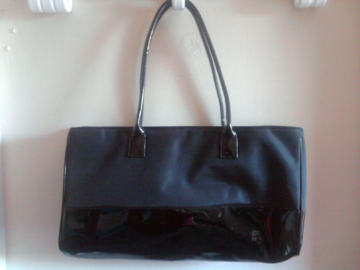 Estee Lauder Black Handbag Purse Makeup Bag Large Cosmetic Bag Makeup