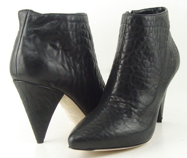 Loeffler Randall Fifi D Black Womens Designer Ankle Boots Booties 10