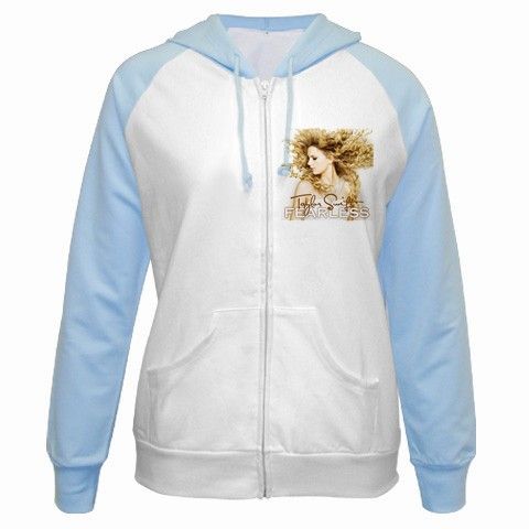 Taylor Swift Fearless Ladies Raglan Hoodie Jacket s XL