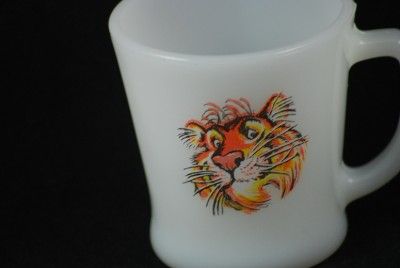 Fire King Exon/Esso put a tiger in your tank mug