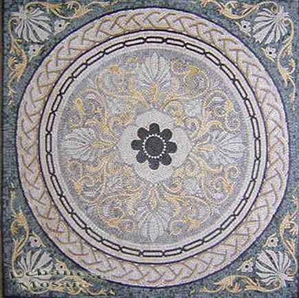 Squared Mosaic Marble Art Pattern Wall Table Floor Tile