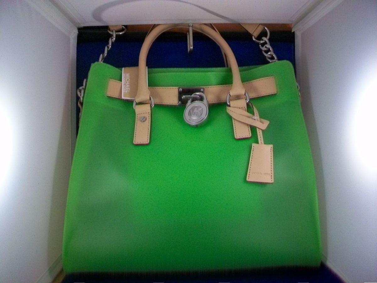 MICHAEL Michael Kors Large Jelly Hamilton Tote Bag NWT (Green)