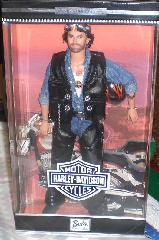 Harley Davidson Motorcycles Barbie Ken Doll 2nd NRFB 1999 Leather Vest
