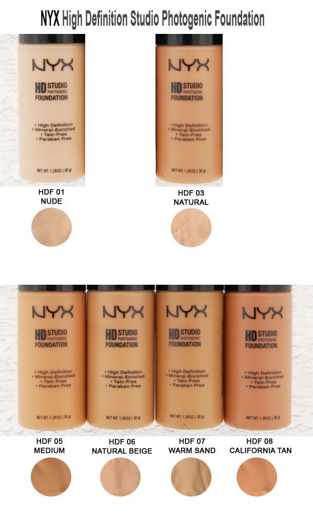 NYX HD Studio Photogenic Foundation Pick 1 Color  to