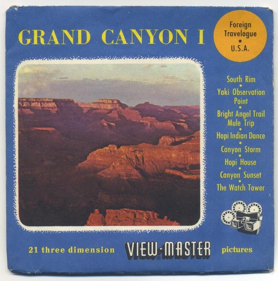 Grand Canyon Belgium Made Sawyers View Master Packet with Reels 26 27