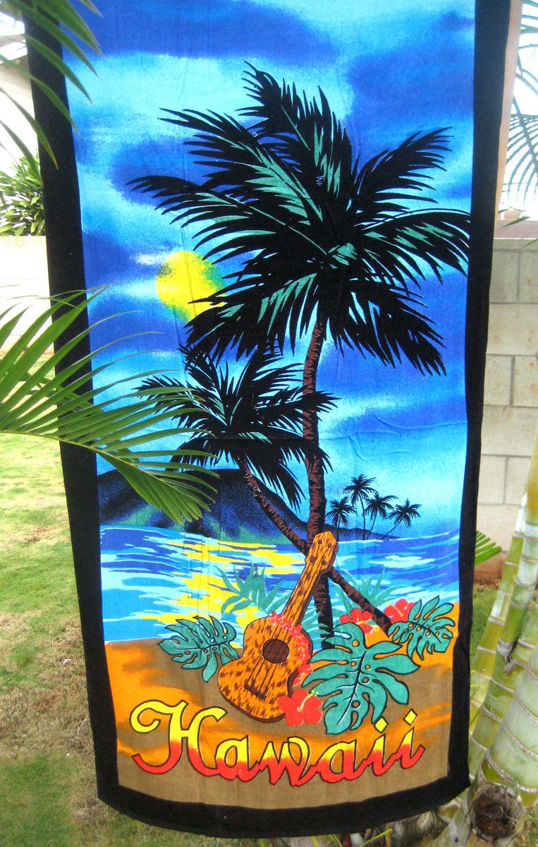 Hawaiian Hawaii Island Beach / Pool / Bath Towel 60 x 32 ~ PALM TREE