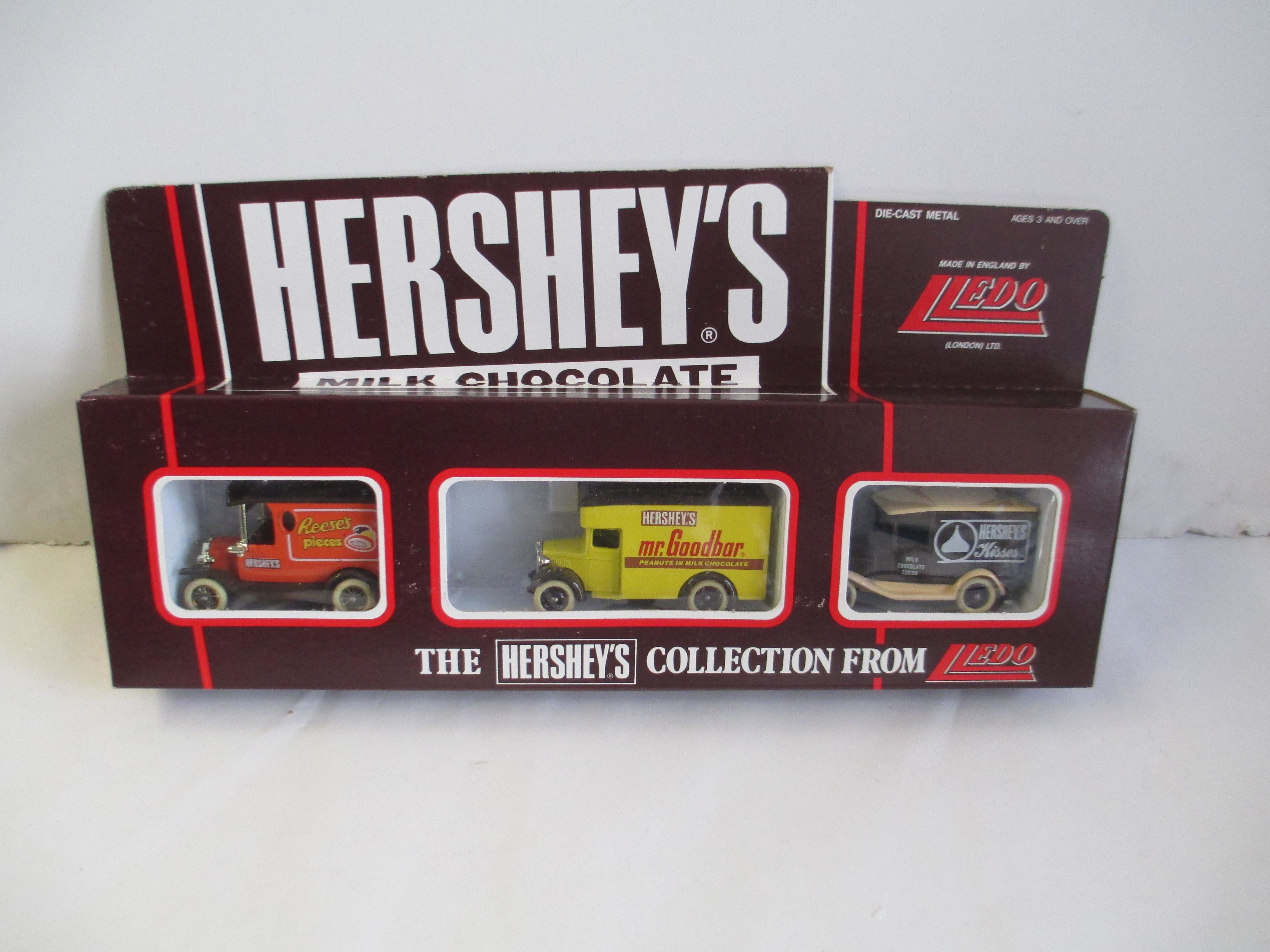 Lledo Hershey Milk Chocolate 3 Vehicle Die Cast Set 1983
