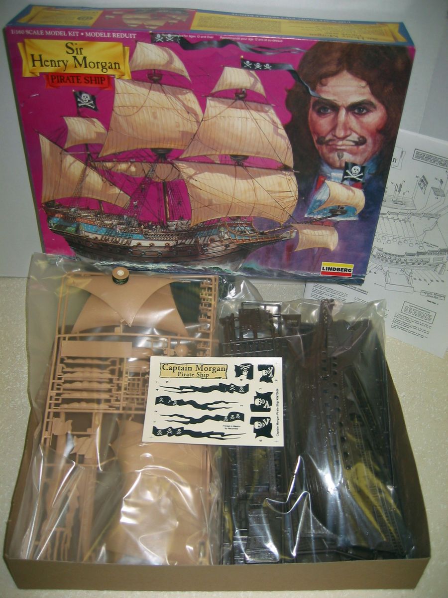Lindberg 1 160 Sir Henry Morgan Pirate SHIP Kit NOB