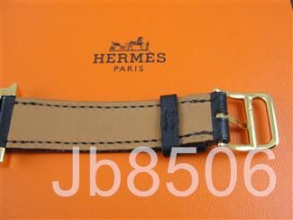 Auth Hermes H Our PM Gold Plated Ladies Watch