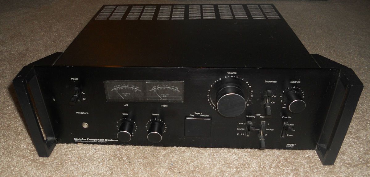  COMPONENT SYSTEMS 3835 VINTAGE STEREO INTEGRATED AMPLIFIER MCS Series
