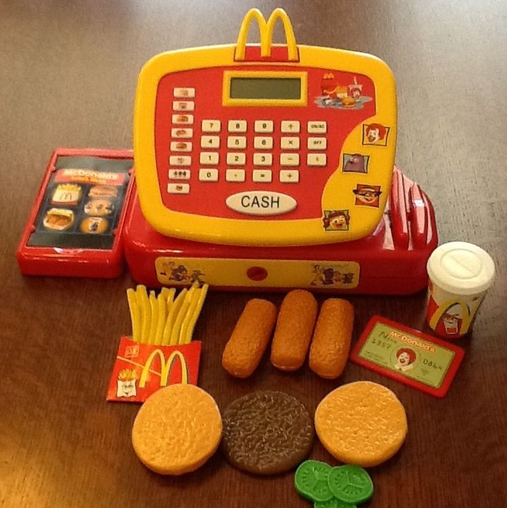 McDonalds Electronic Talking Cash Register Play Food Lot