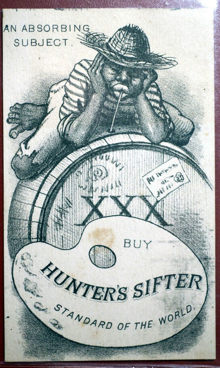 Vintage Black Americana Hunter’s Sifter Victorian Trade Card