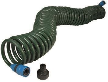 Hydrofarm Coiled Gardening Hose 50 ft   self coiling extension for