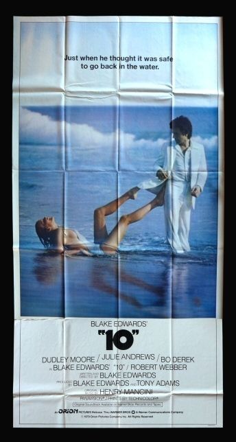 10 3sh Original Movie Poster Jaws PARODY Bo Derek Ten