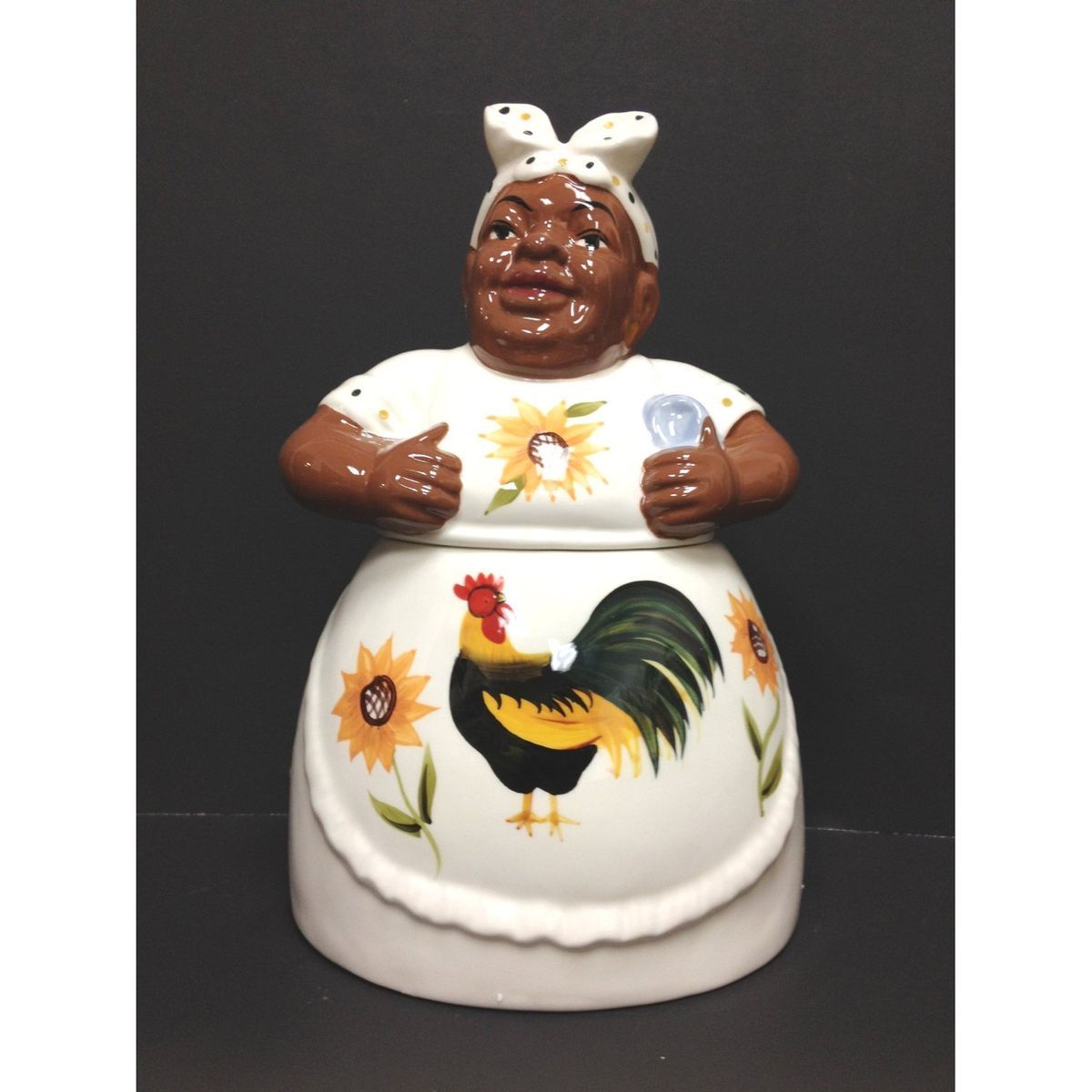 Black American Aunt Jemima Cookie Jar 12H 80984 by ACK.