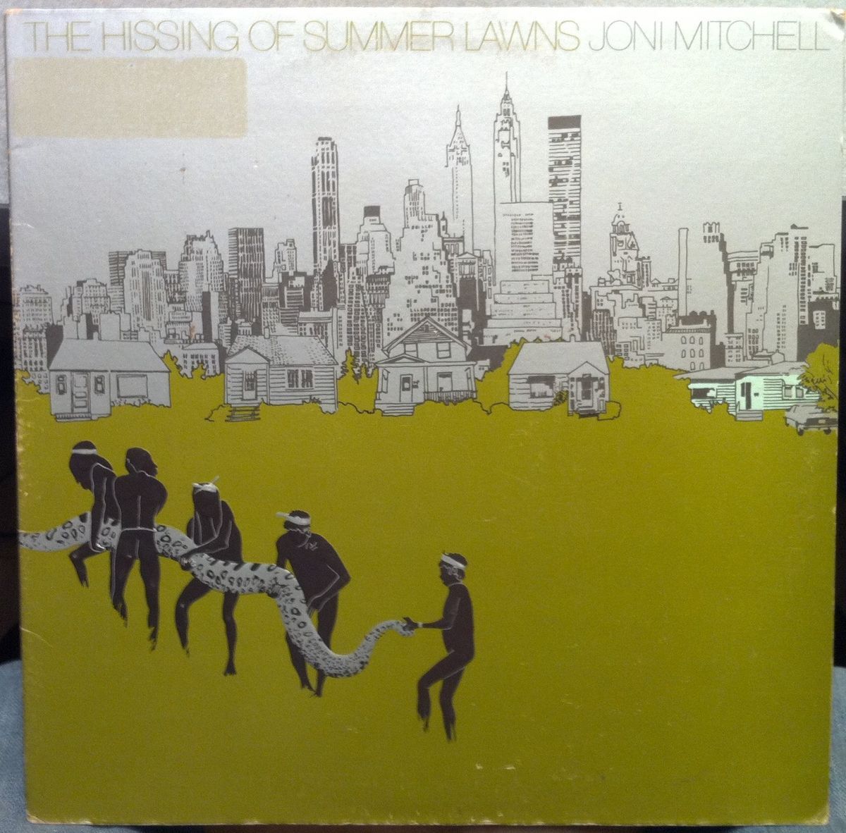 Joni Mitchell The Hissing of Summer Lawns LP VG 7E 1051 Vinyl 1975 Record  