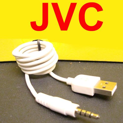 JVC KS U57 KS U27 USB to  MP4 Aux Input Cable 3 5mm