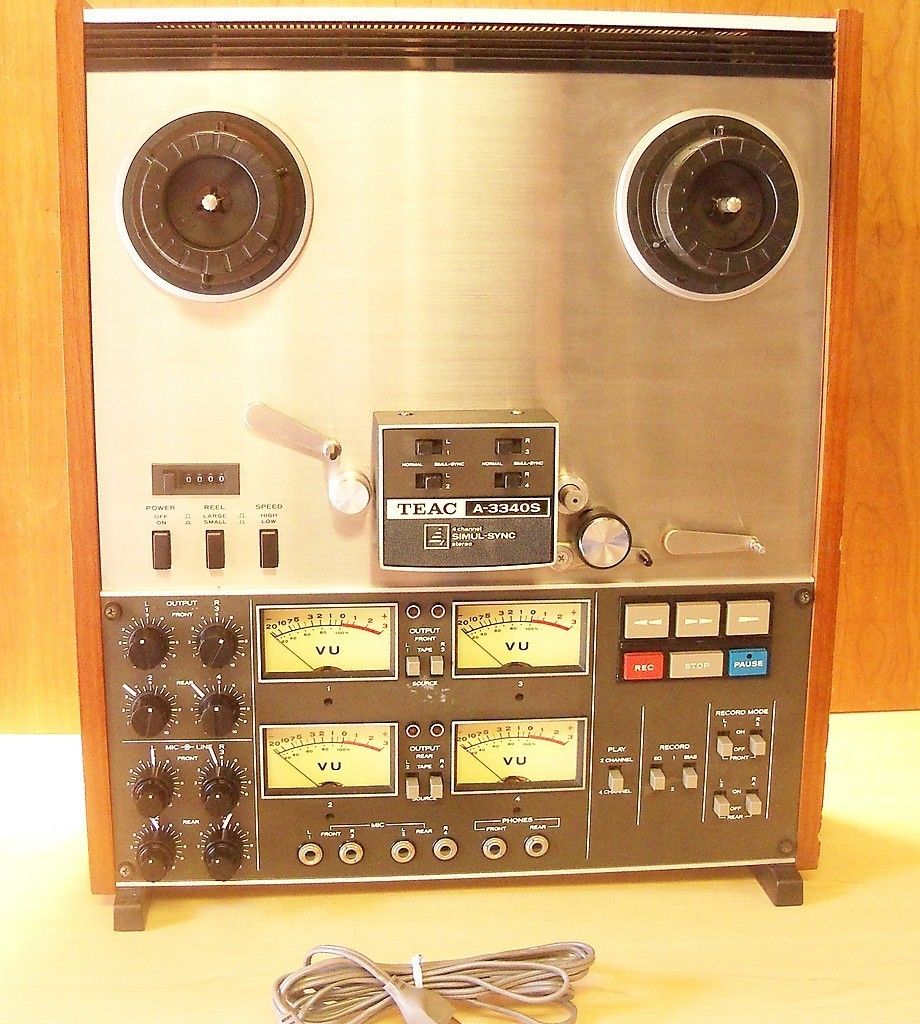 Teac 4 Channel Reel to Reel A 3340s Tape Recorder
