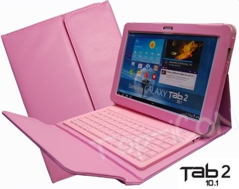 This Samsung Galaxy Tab 2 bluetooth leather case keyboard pack are