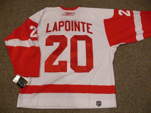 Detroit Red Wings Authentic Road White Game Jersey AutoD 20 Martin