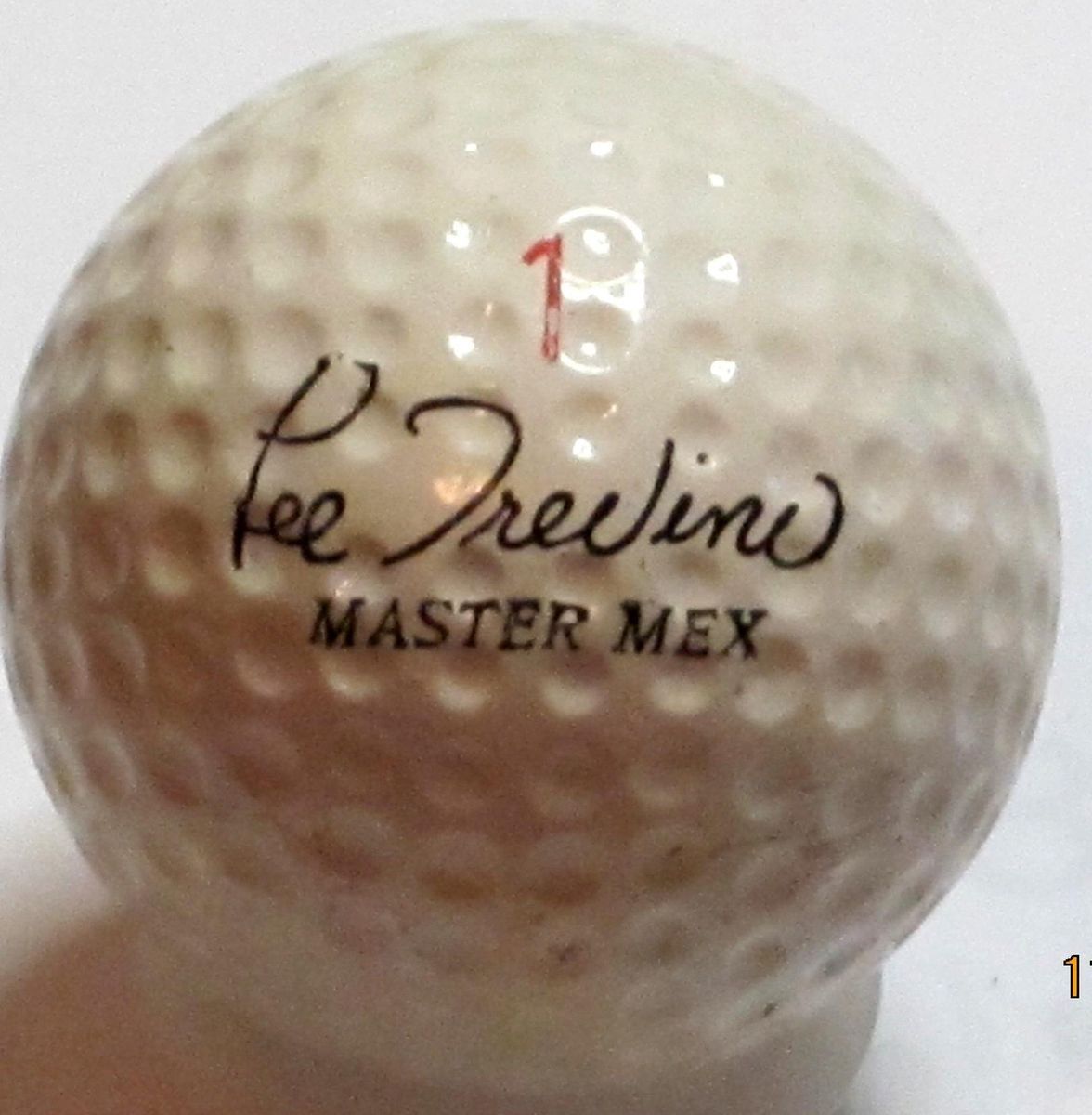 Signature Lee Trevino Master Mex John Letters UK 1 62 Logo Golf Ball