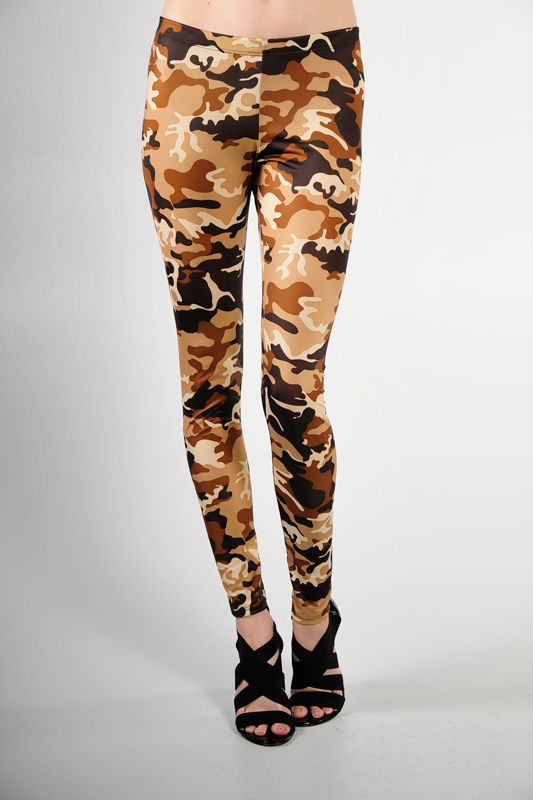 Army Military Army Camouflage Print Leggings Size Large