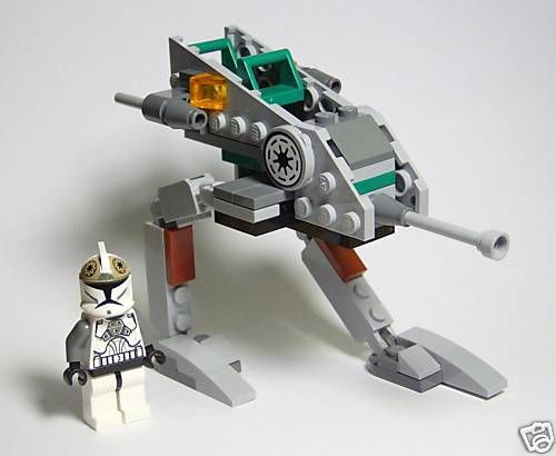 LEGO STAR WARS WALKER & CLONE GUNNER FROM 8014 MINT!