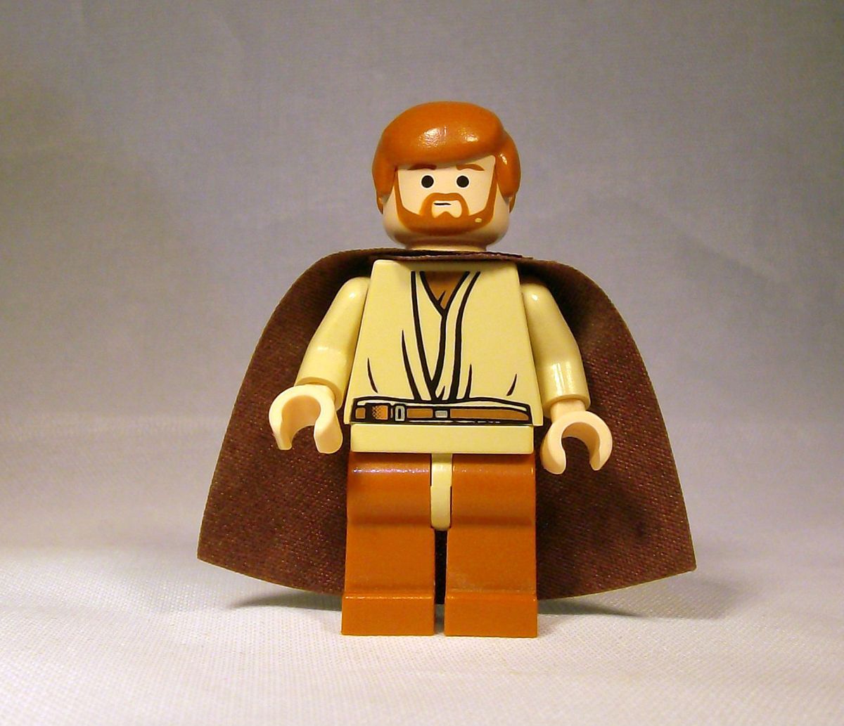 Lego Star Wars Obi Wan Kenobi Minifigure No Hood Version 7255 Cool