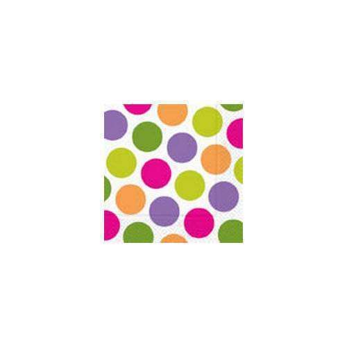 Luncheon Paper Napkins Girl Party Pink Purple Lime Green Orange