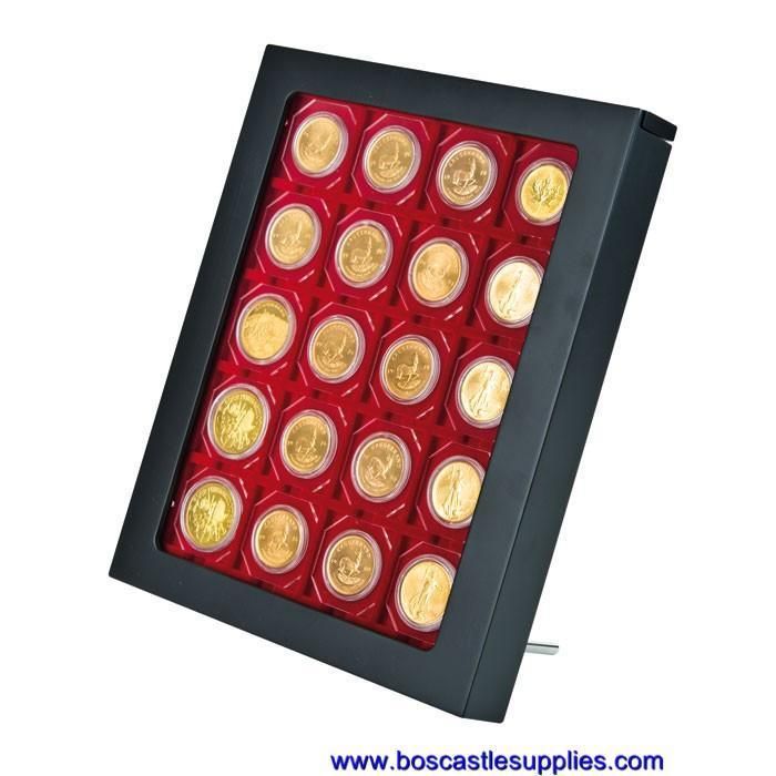 Lindner Matte Black Display Coin Box Fram Attractive