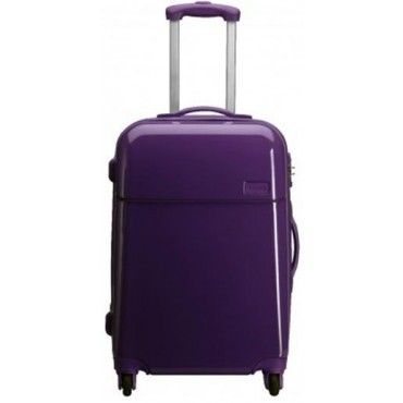 Lipault Plume Polycarbonate 31 4 Wheeled Upright Luggage Purple