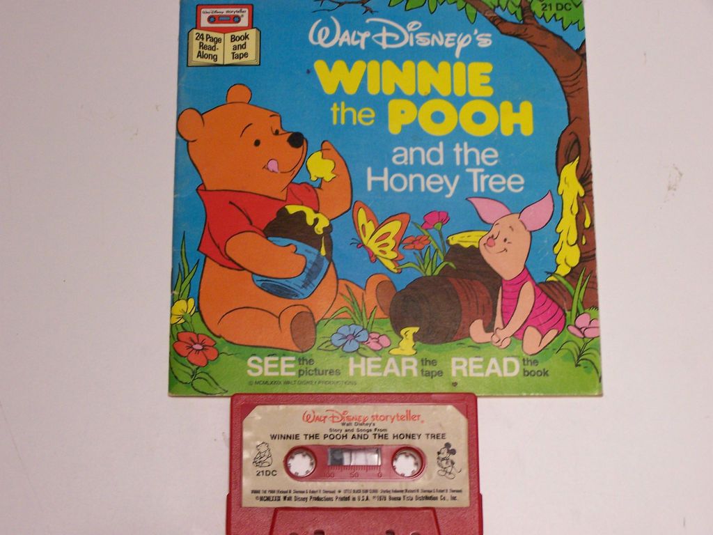 Disney Winnie The Pooh and the Honey Tree Read Along Book & Cassette