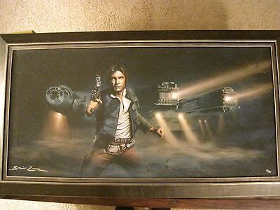 Star Wars Acme Brian Rood Solo Framed Canvas Art Sold Out
