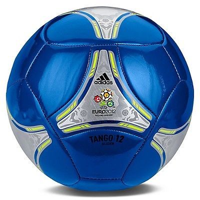 adidas Euro 2012 Tango Gld Soccer Ball Brand New Metallic Blue