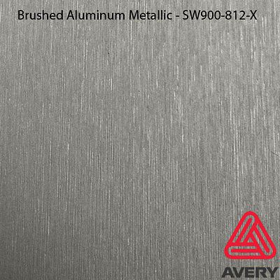 Avery Brushed Aluminum Metallic Car Wrap Vinyl Decal Sheet 60ft x 5ft