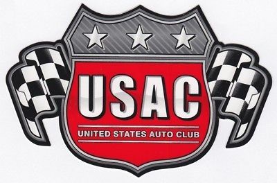 USAC 6 inch official racing decal sticker B D289