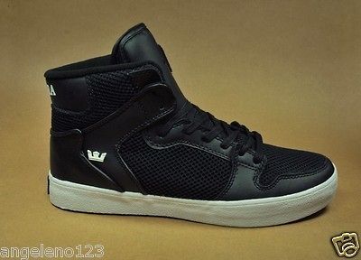 SUPRA Shoes Vaider Bally Black White Fashion Sneakers High Top Men