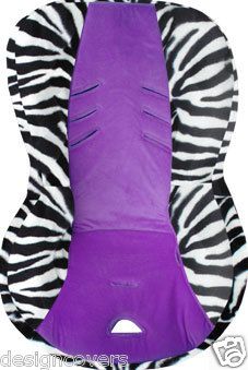 COOL BRITAX ROUNDABOUT BABY SEAT COVER ZEBRA WHITE PURP