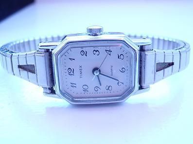 Vintage Timex T Cell Ladies Wrist Watch Art Deco Quartz