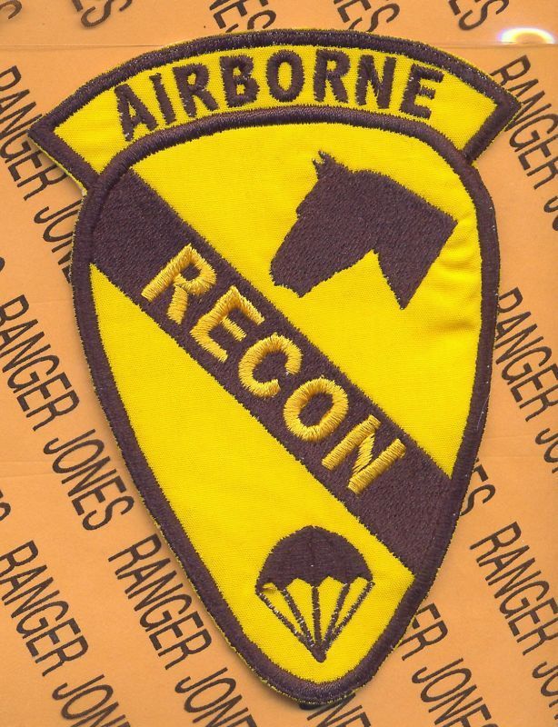1st Air Cavalry Division ARBORNE RECON para tab patch
