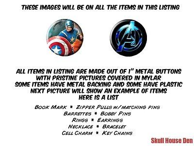 Avengers Captain America Chris Evans Complete Set of button treasures