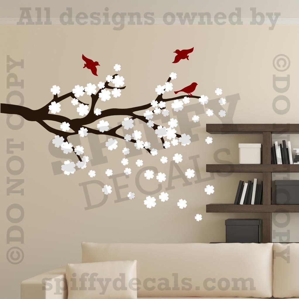 Decor Art Vinyl Mural Decal Sticker Cherry Blossom Branches Tree 421