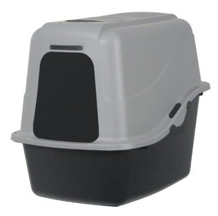 hooded litter box