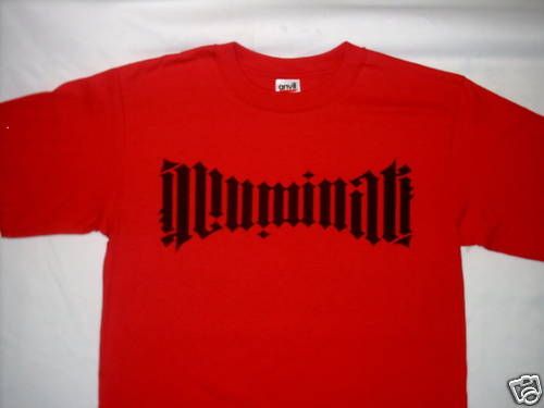 Illuminati DaVinci brown code cool red t shirt