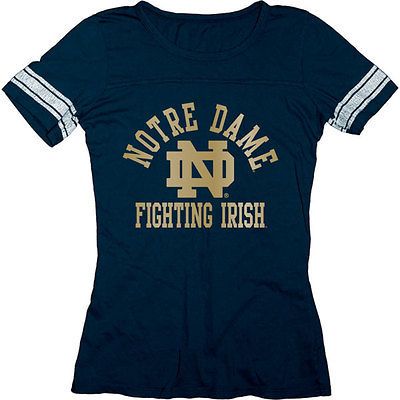 Notre Dame Fighting Irish Womens Empty Ring Spun Jersey T Shirt