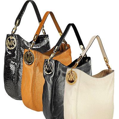 new leather michael kors hobo in Handbags & Purses