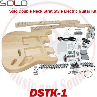 Solo DSTK 1 ST Style DIY Guitar Kit, Double Neck Guitar Kit